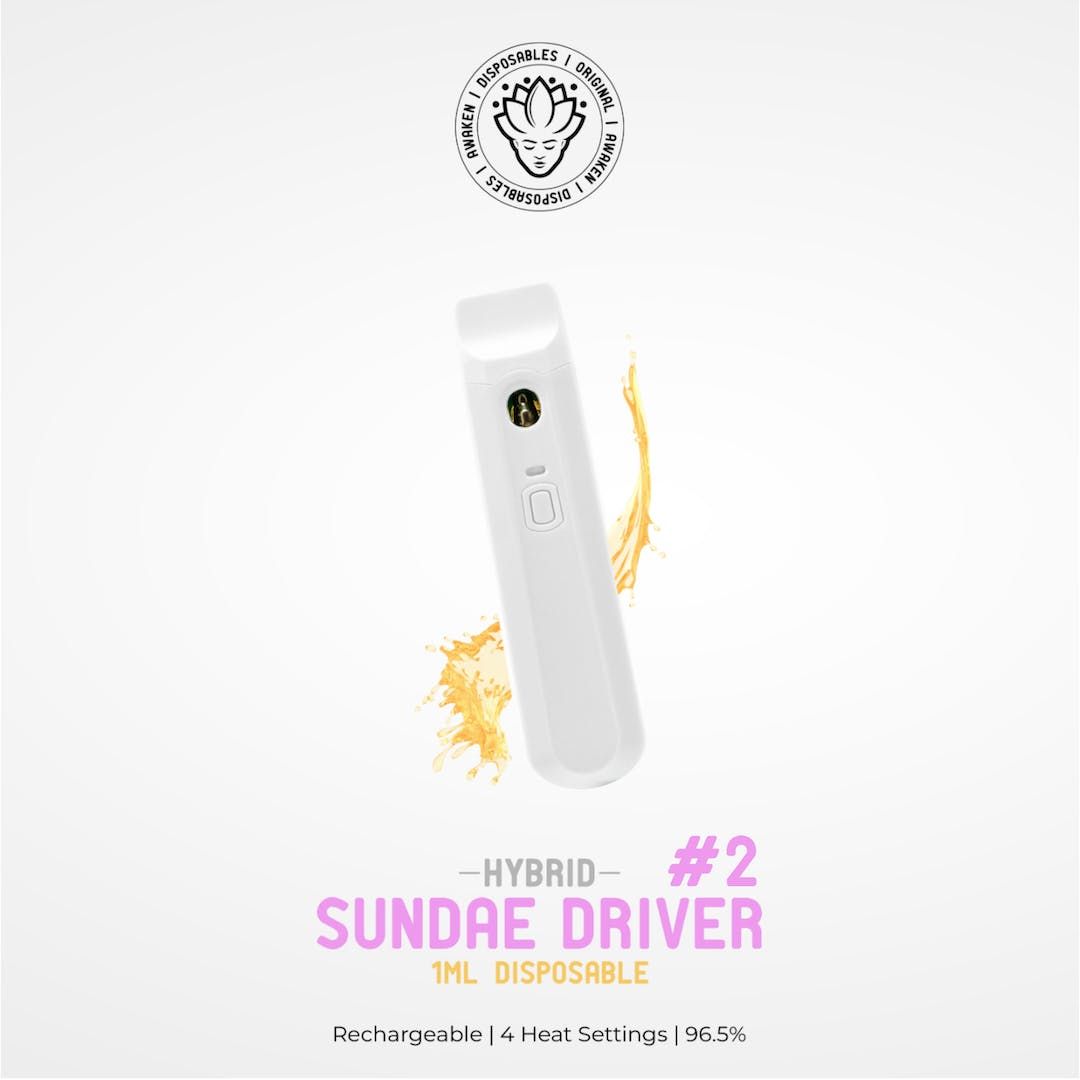 Awaken 1ml Disposable | Sundae Driver #2 | 4 Heat Settings | Rechargeable