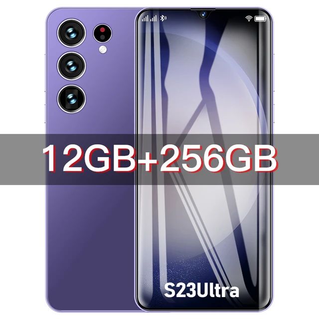 New S23 Ultra SmartPhone Original 6.8 HD Android Cellphones 48MP+72MP 5G Celulares Dual Sim Card 6800mAh Unlocked Mobile Phones