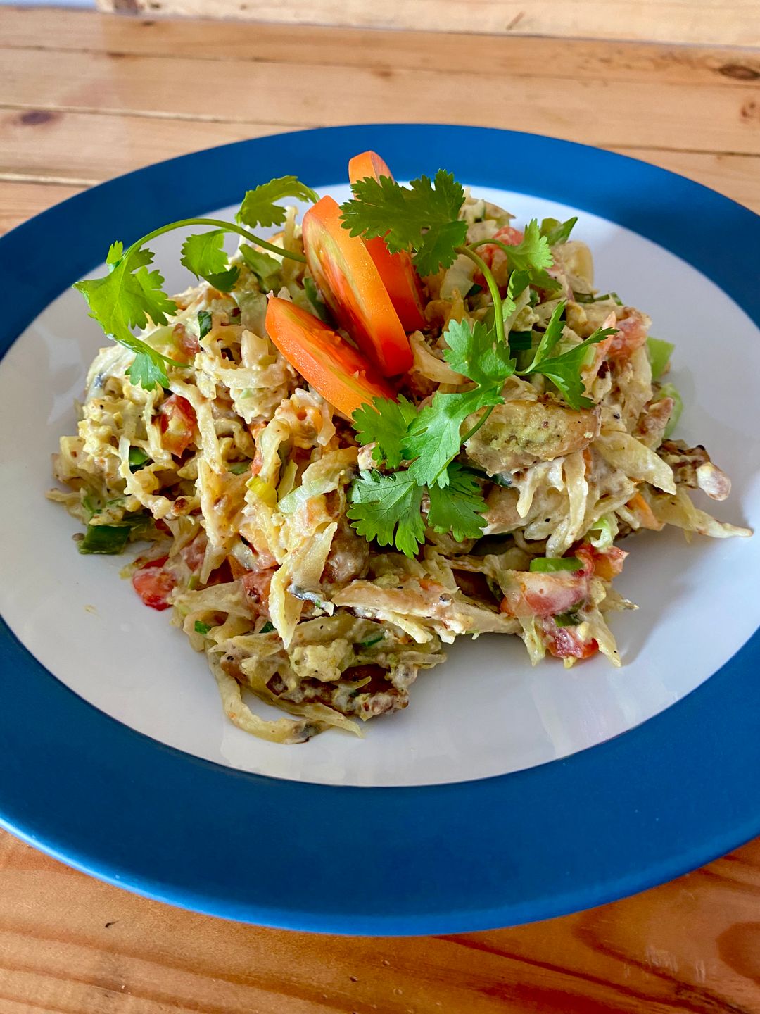 Creamy Chicken Cheese Kottu