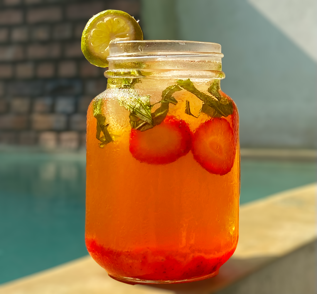 Strawberry Rosemary Iced Tea