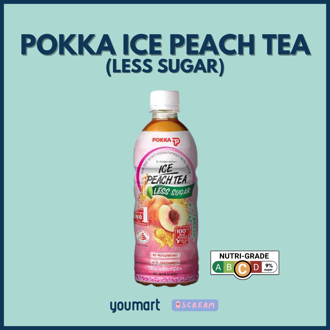 Pokka Ice Peach Tea Less Sugar (Chilled)