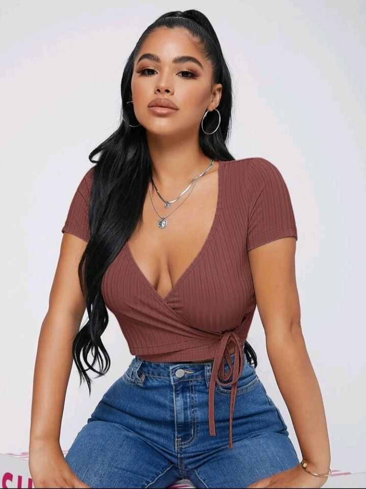 Side Tie Crop Top