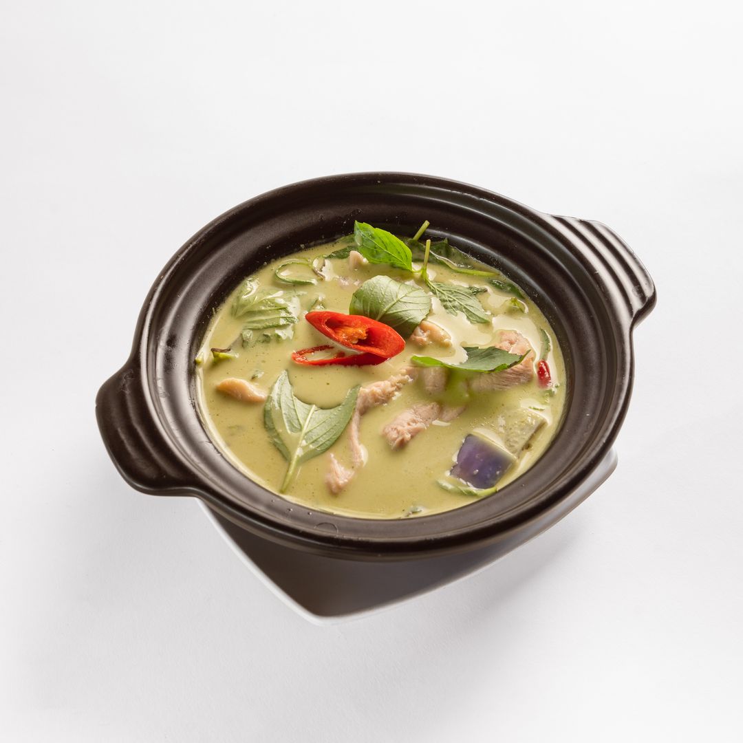 Green Curry Chicken with Eggplant