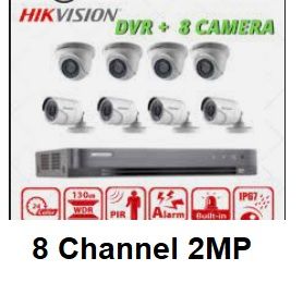 CCTV 8 Channel Package   HikVision  2MP