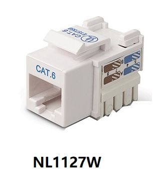 NL-1127W (EVO Cat 6 UTP 180� Keystone Jack(White))