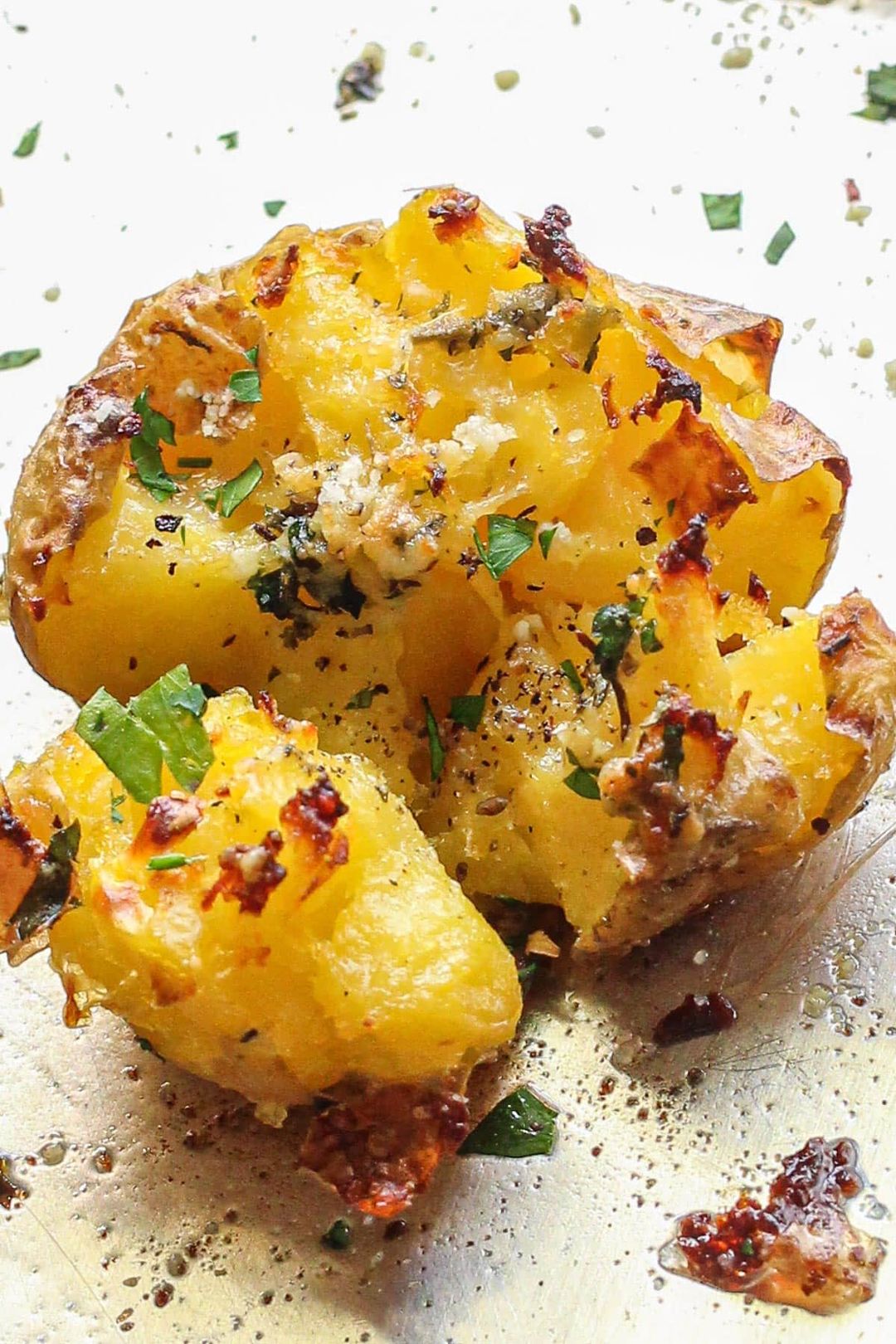 Baked Potato with Garlic Butter