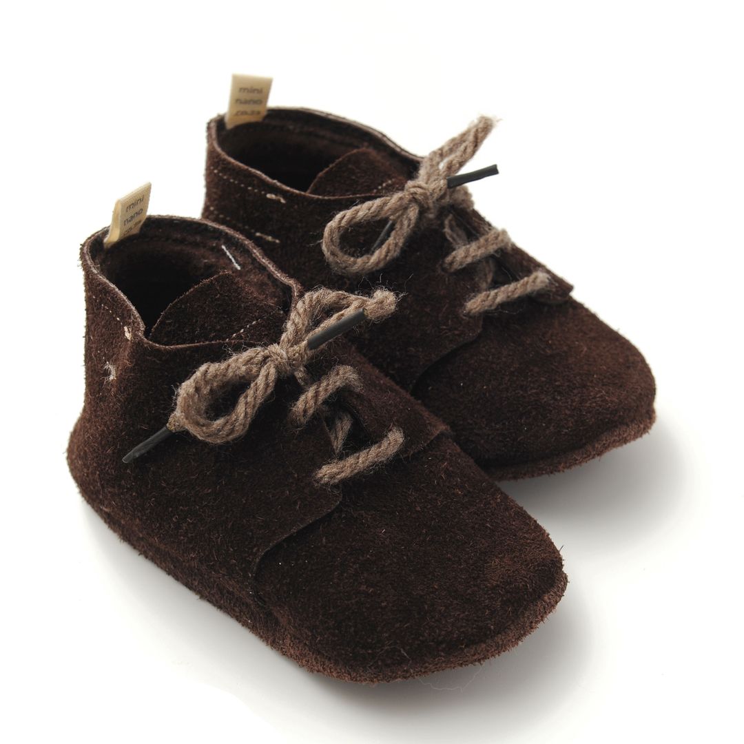 Mini Laces (vellies) - Chocolate Suede