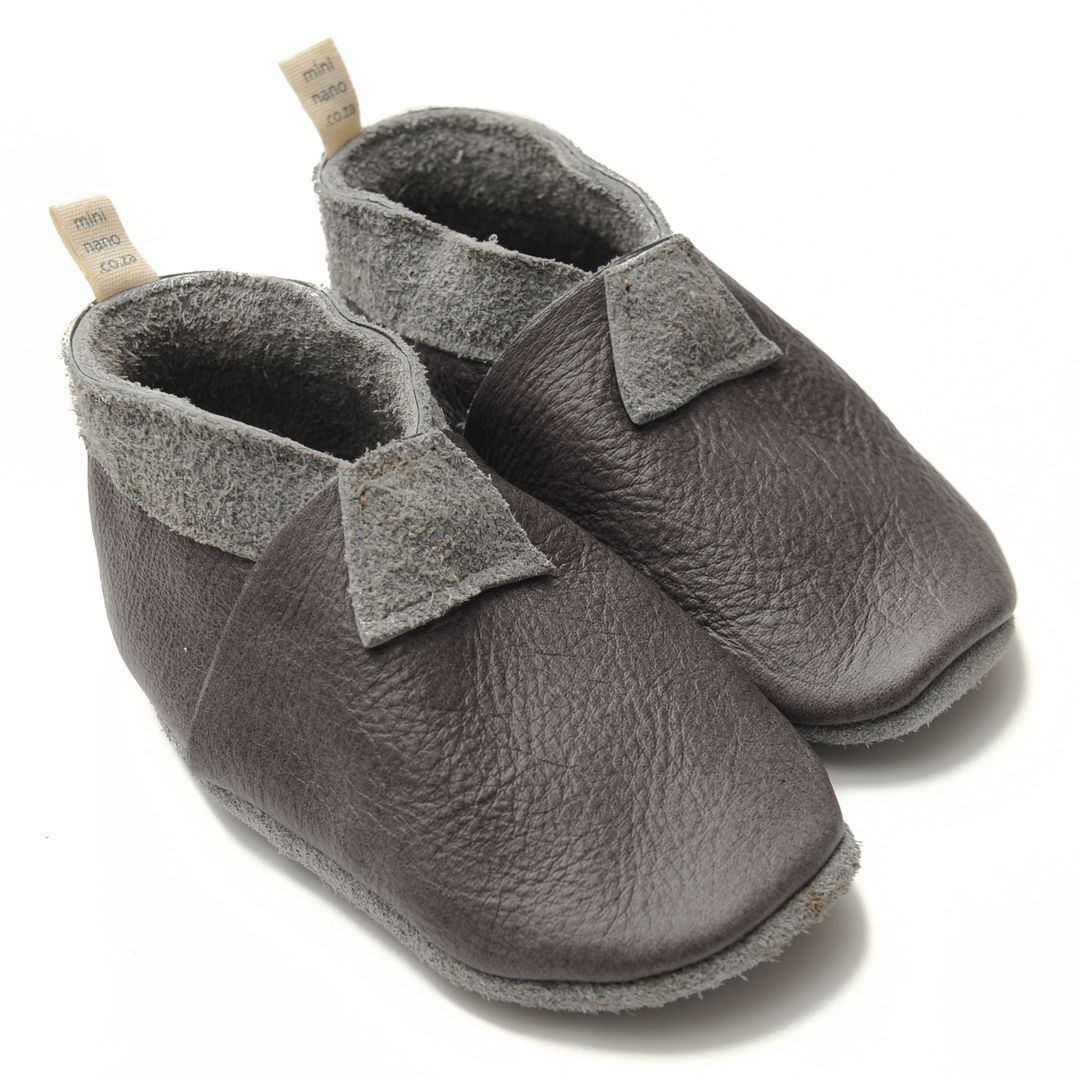 Mini Loafers - Grey Leather