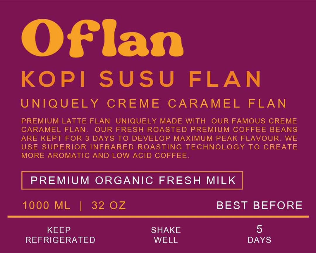 1L Kopi Susu Flan