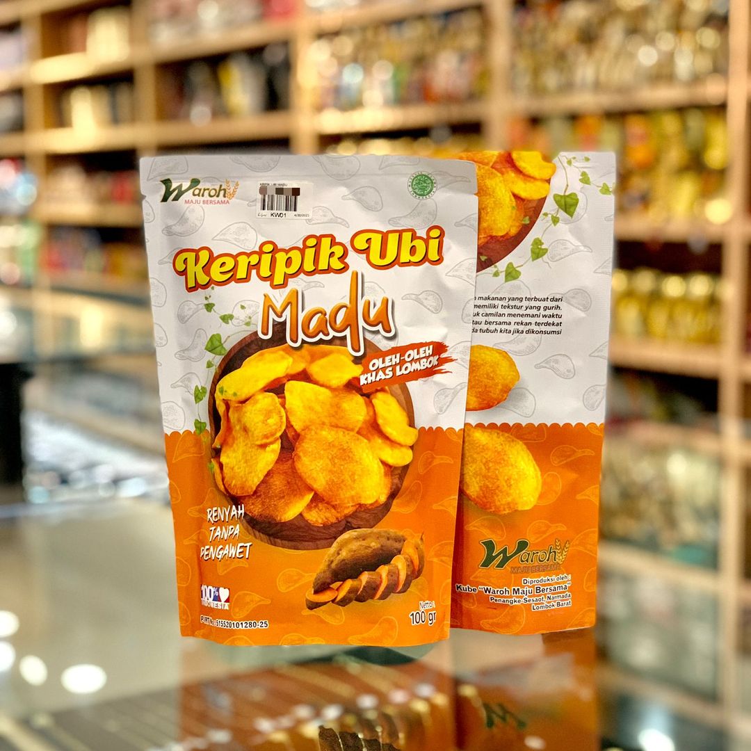 (WAROH) KERIPIK UBI MADU 100GR