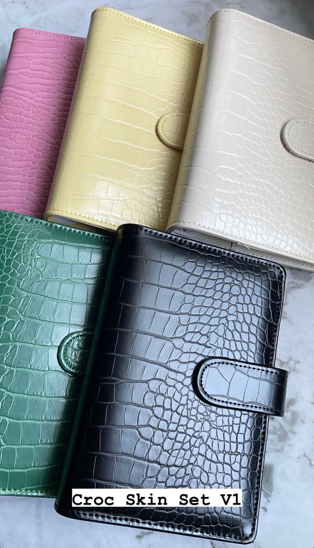 PU Leather Croc Skin V1 Binder Set