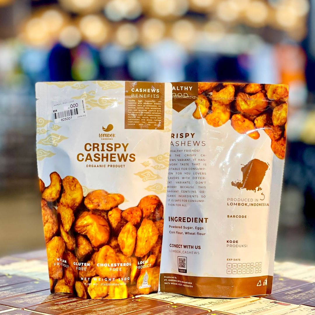 (LOMBOK CASHEWS) CRISPY CASHEWS 150GR