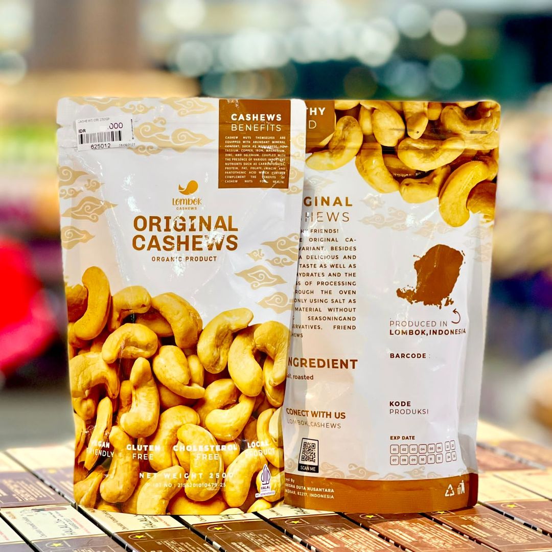 (LOMBOK CASHEWS) ORIGINAL CASHEWS 250GR