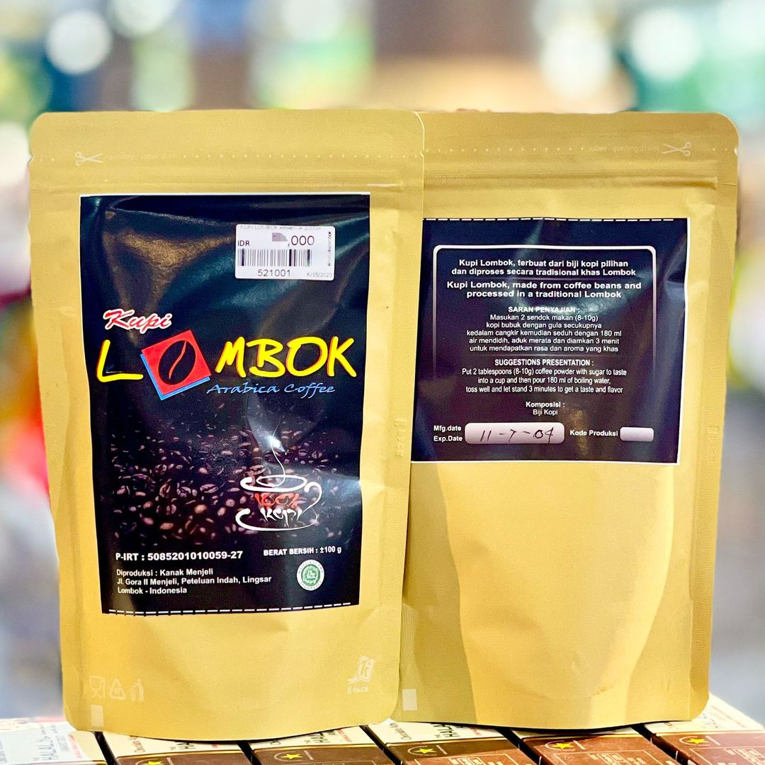 (KANAK MANJELI) KOPI LOMBOK ARABICA 100GR