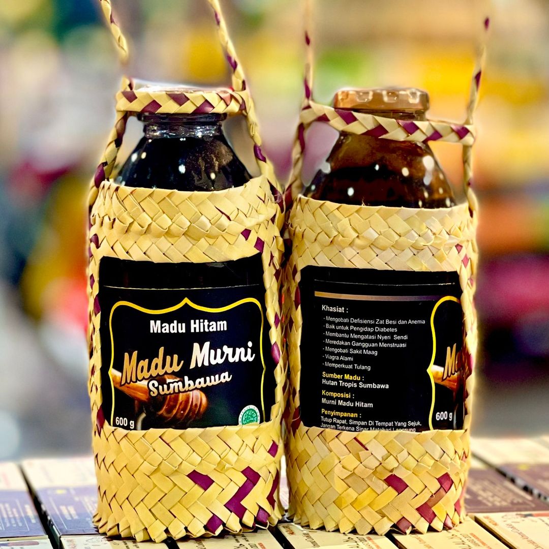 (AROMA SASAK) MADU HITAM MURNI 600ML