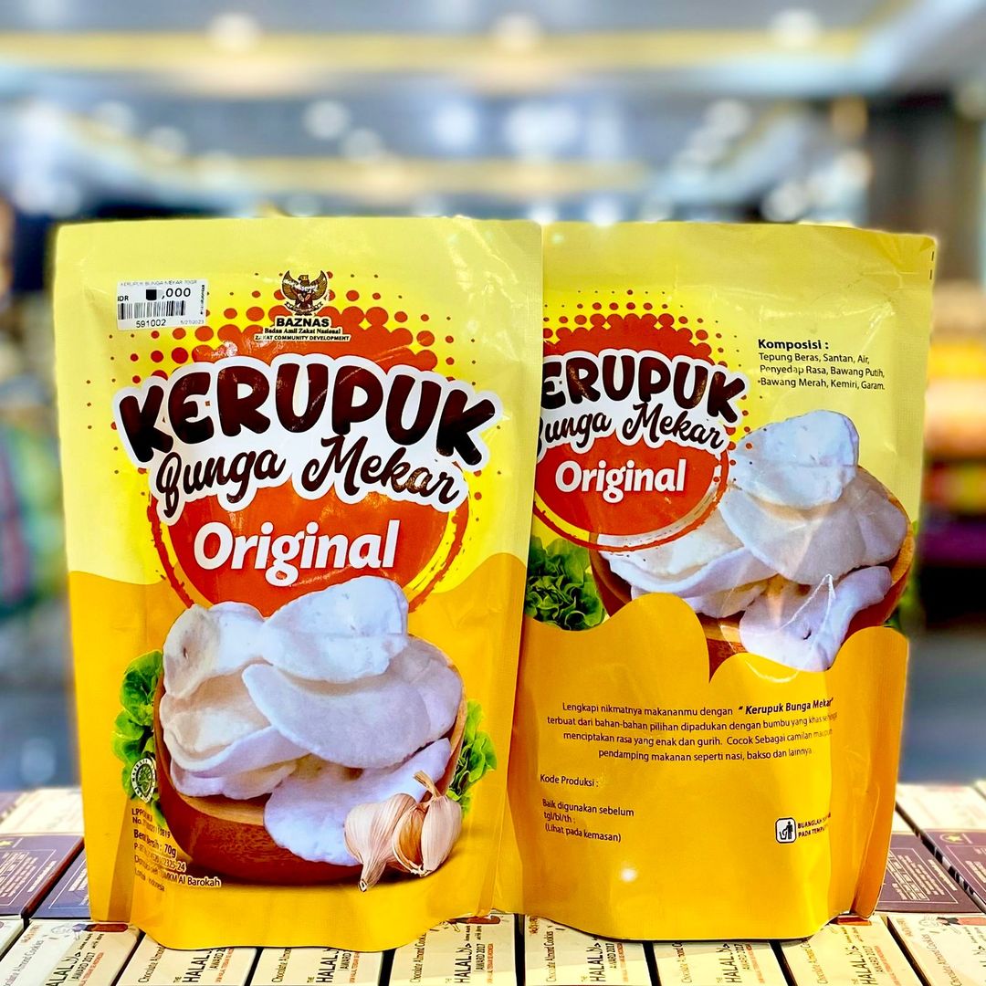 (ALBAROKAH) KERUPUK BUNGA MEKAR 70GR