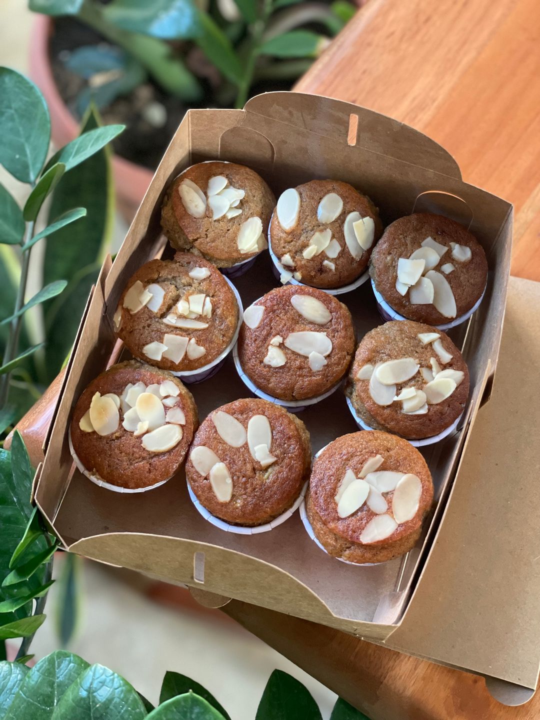 Banana Almond Cupcakes