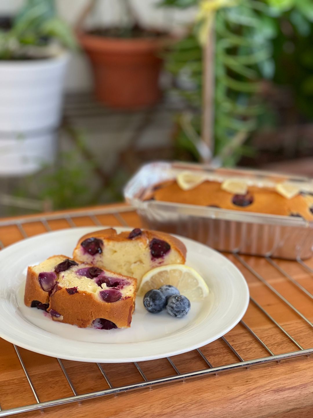 Lemon Blueberry Yogurt Loaf Cake