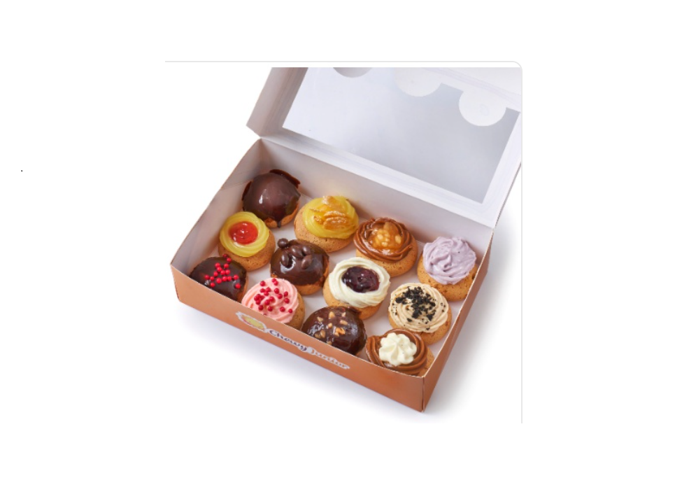 Box of 12 Petite (Bite Size) Assorted Cream Puffs