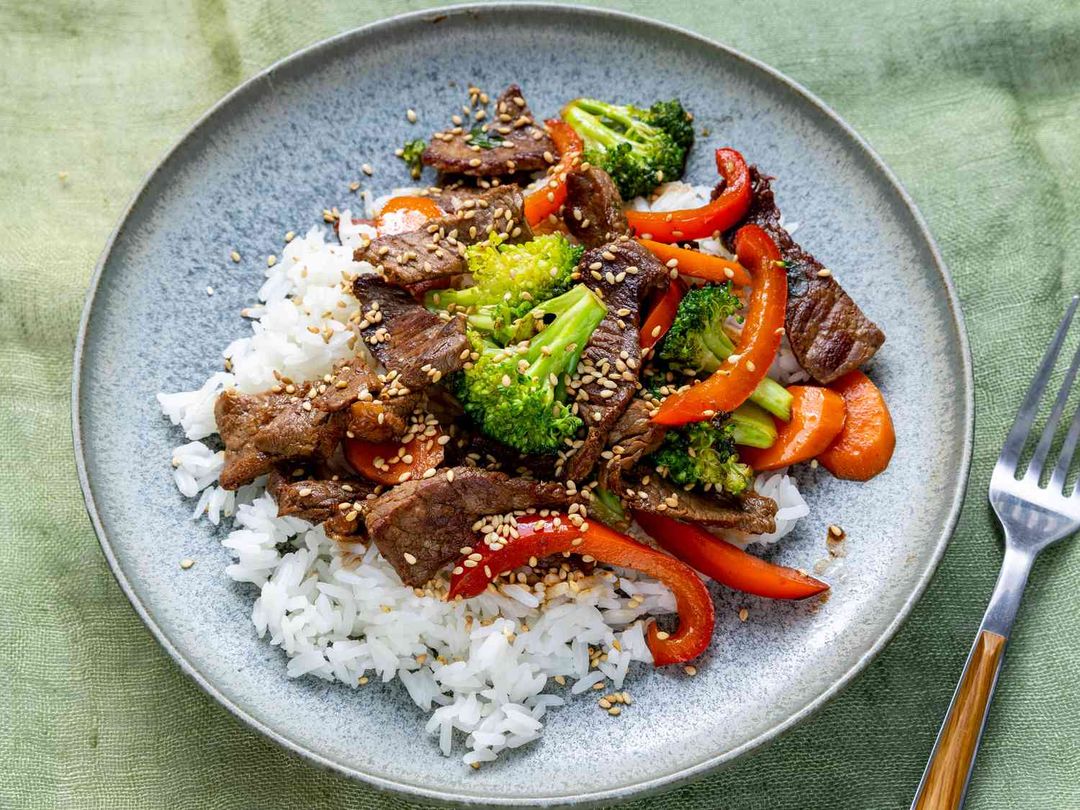 BBQ Beef & Veggie Stir-Fry