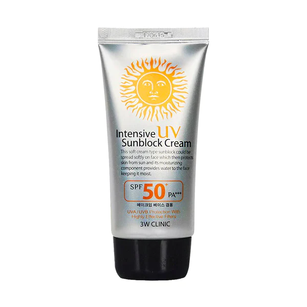 3W Clinic Intensive UV Sunblock Cream SPF50+ PA +++