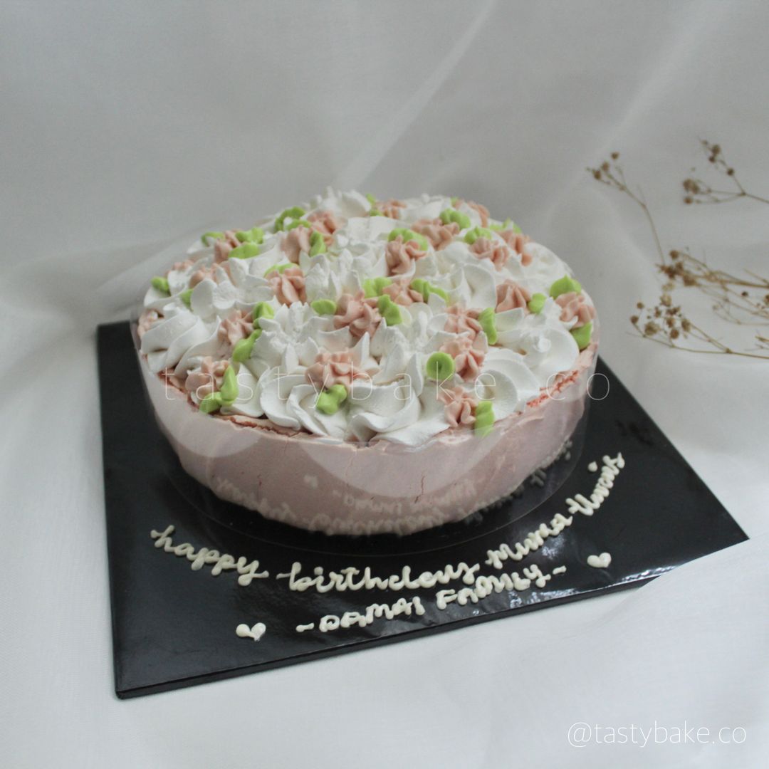 Floral Pavlova Cake