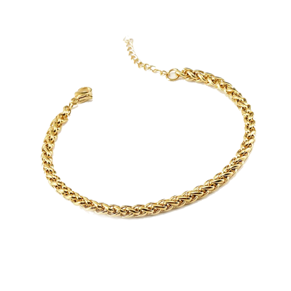 5mm Gold Bracelet Stainless Steel  