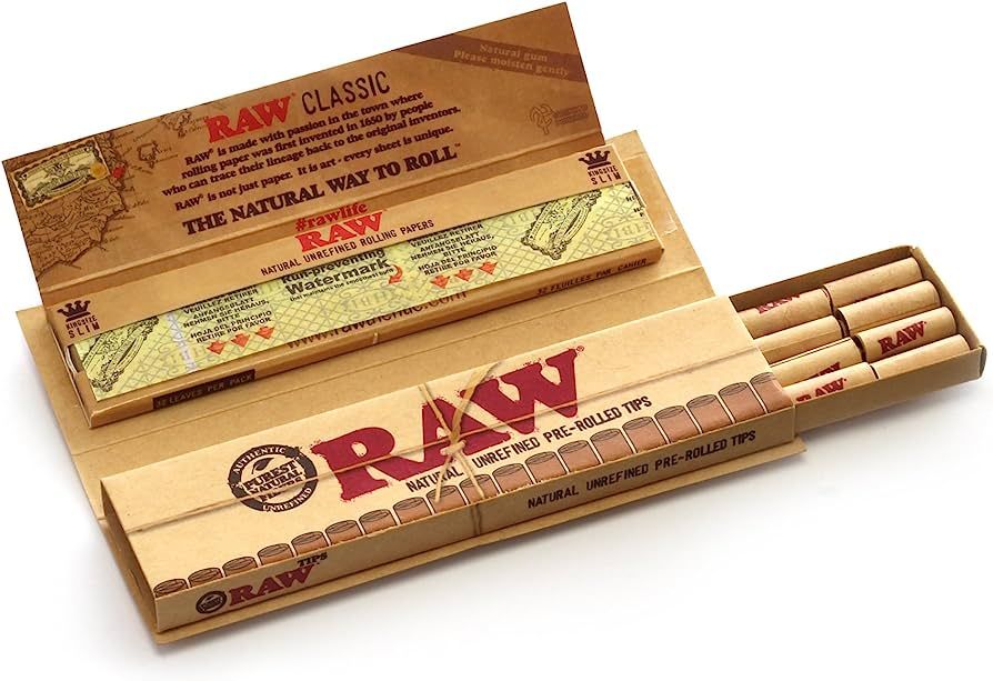 RAW Classic Rolling Papers + Pre-rolled Tips