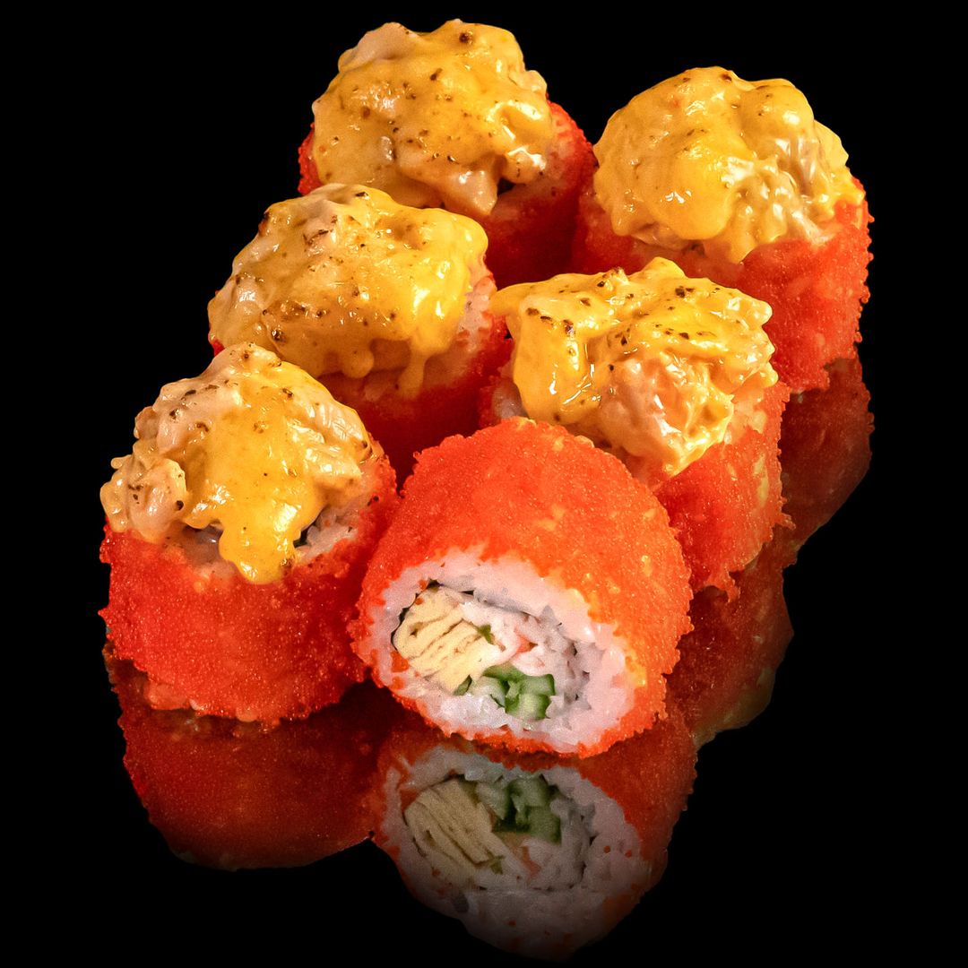 Baked salmon roll