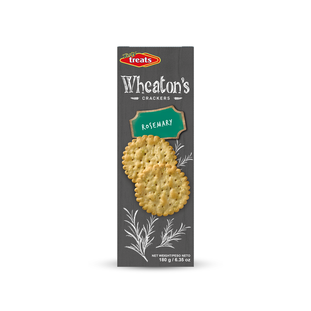 TASTY TREATS WHEATONS  GOURMET ROSEMARY 180 GR.