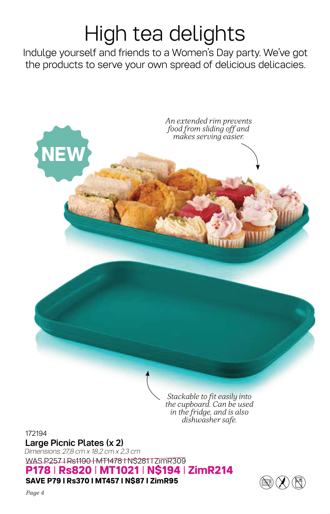 Large Picnic tray, Afternoon Tea Tray