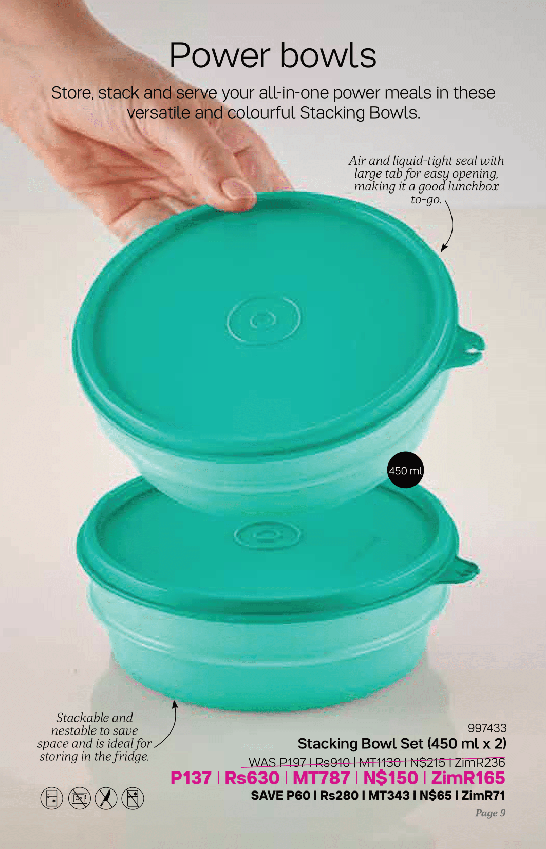 Stacking Bowl Set (450 ml x 2)