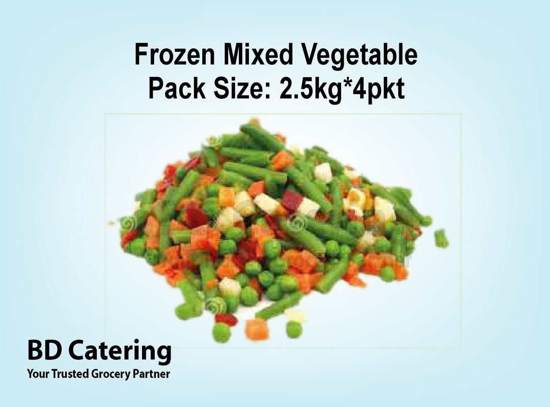 Frozen Mixed Vegetable Pack Size: 2.5kg*4pkt