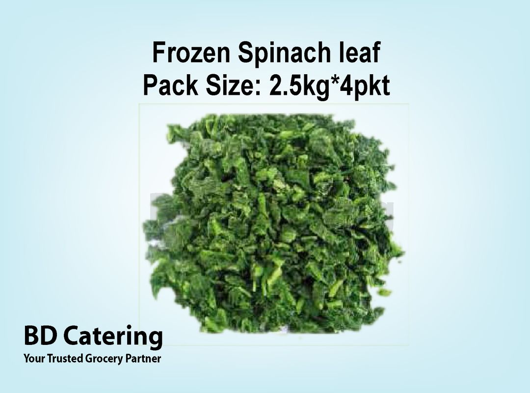 Frozen Spinach leaf Pack Size: 2.5kg*4pkt