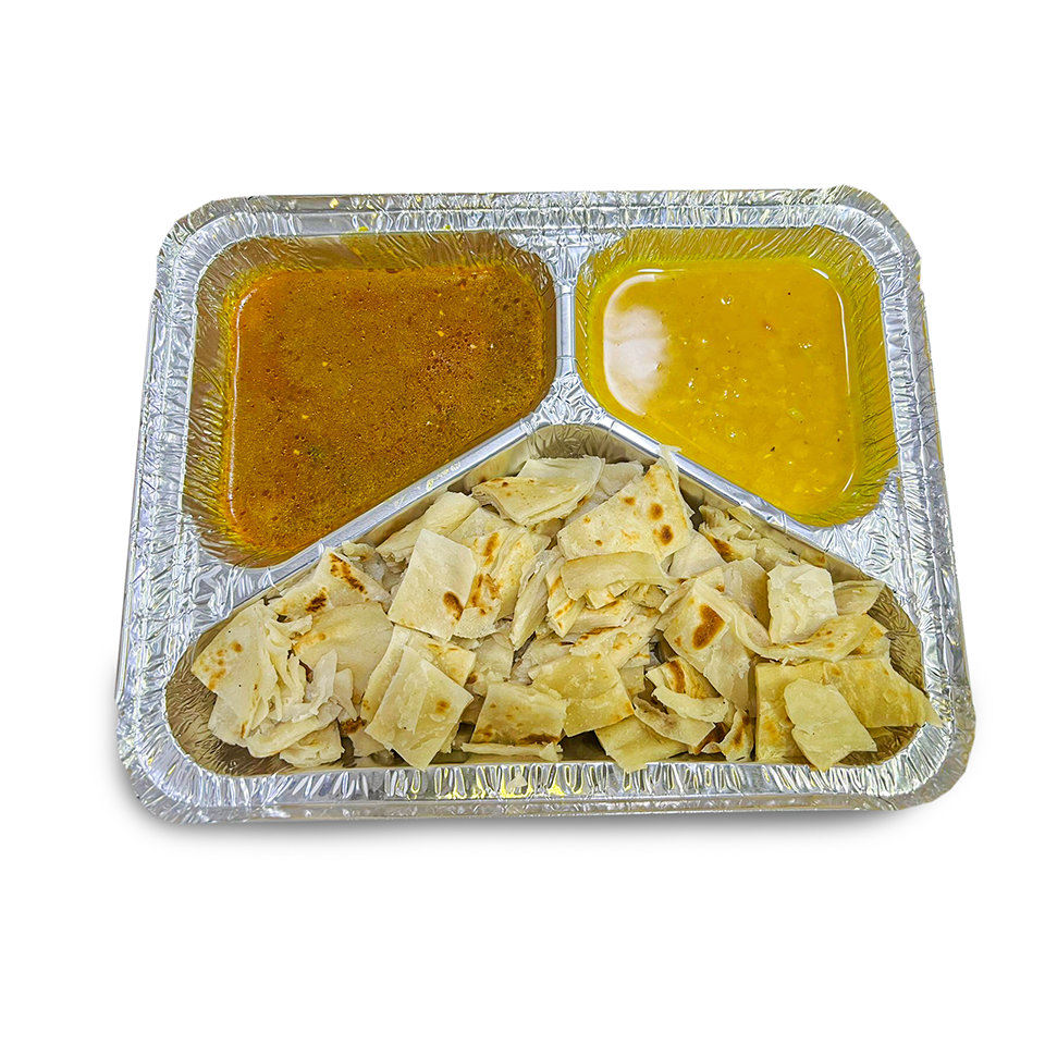 3 Pcs Parata with Plan Gravy