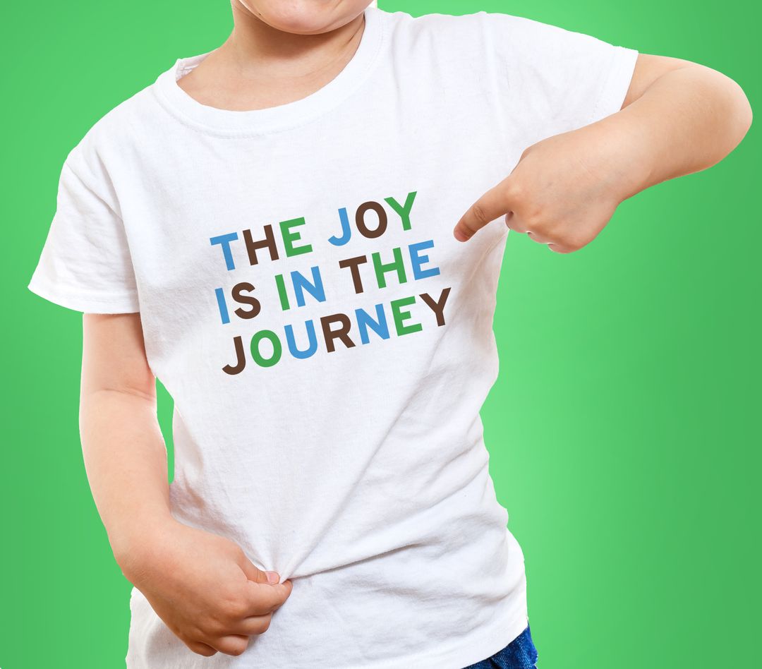 The Joy is in the Journey kids shirt