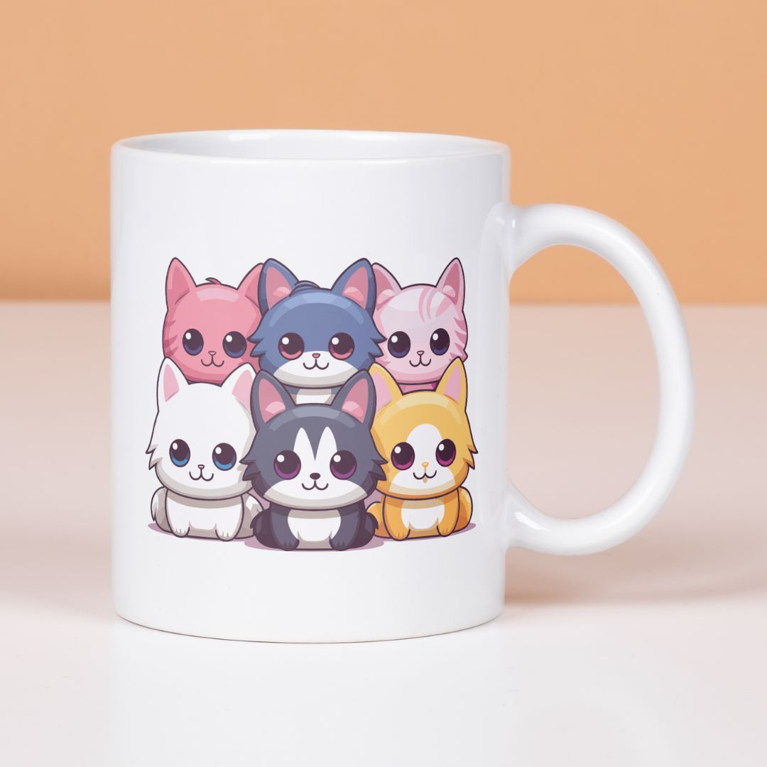 Mug Cangkir Kawaii Cats 2