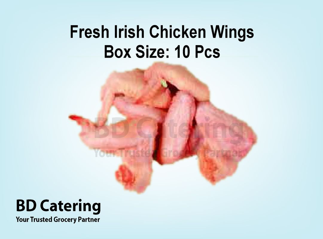 Fresh Irish Chicken Wings Box Size: 10 Pcs