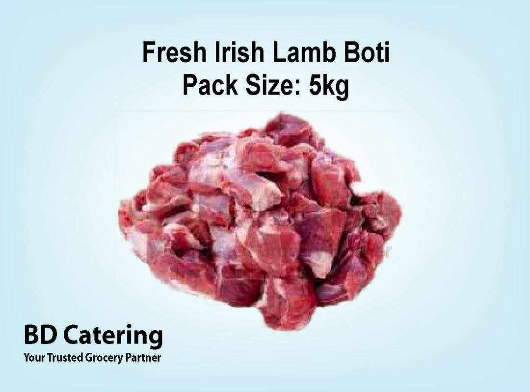 Fresh Irish Lamb Boti Pack Size: 5kg