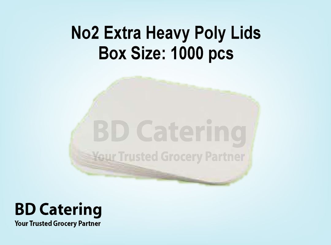 No2 Extra Heavy Poly Lids Box Size: 1000 pcs