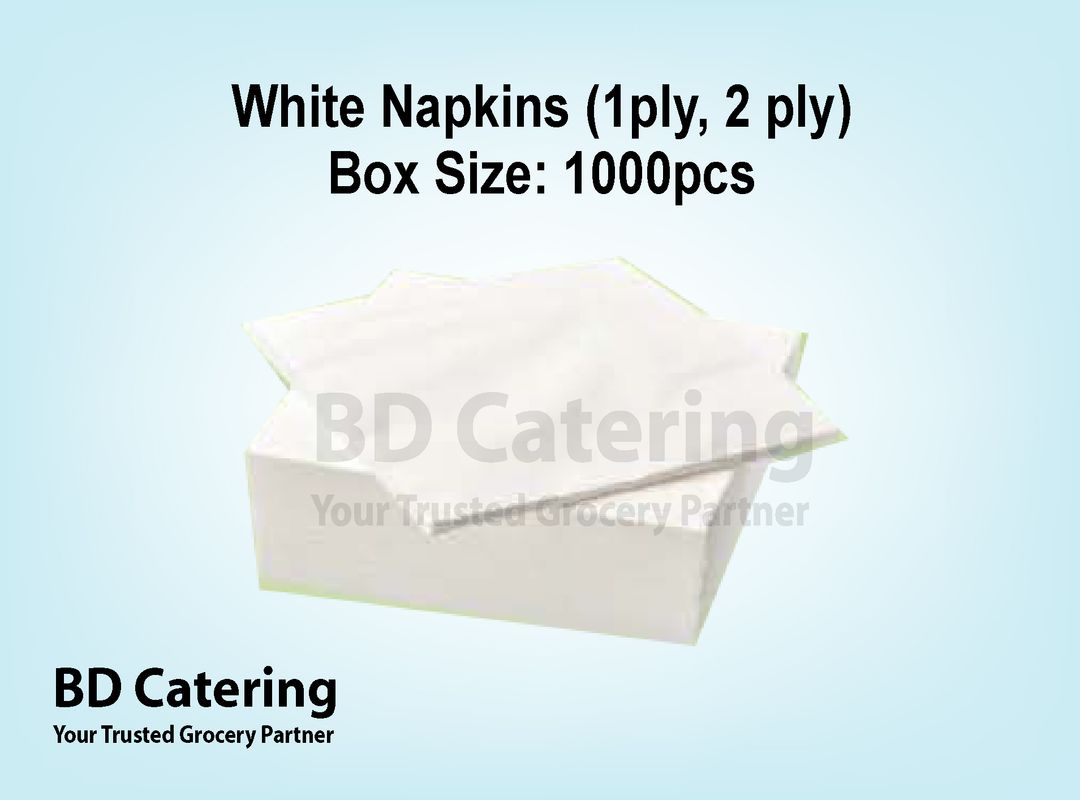 White Napkins Box Size: 1000pcs