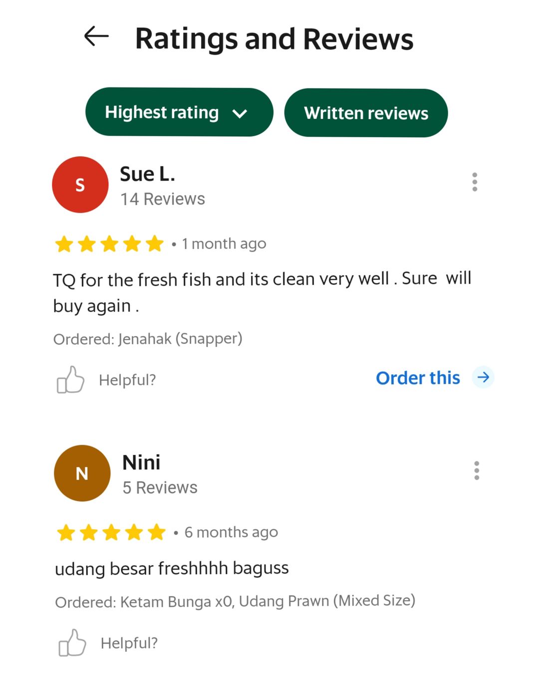 Customer Review