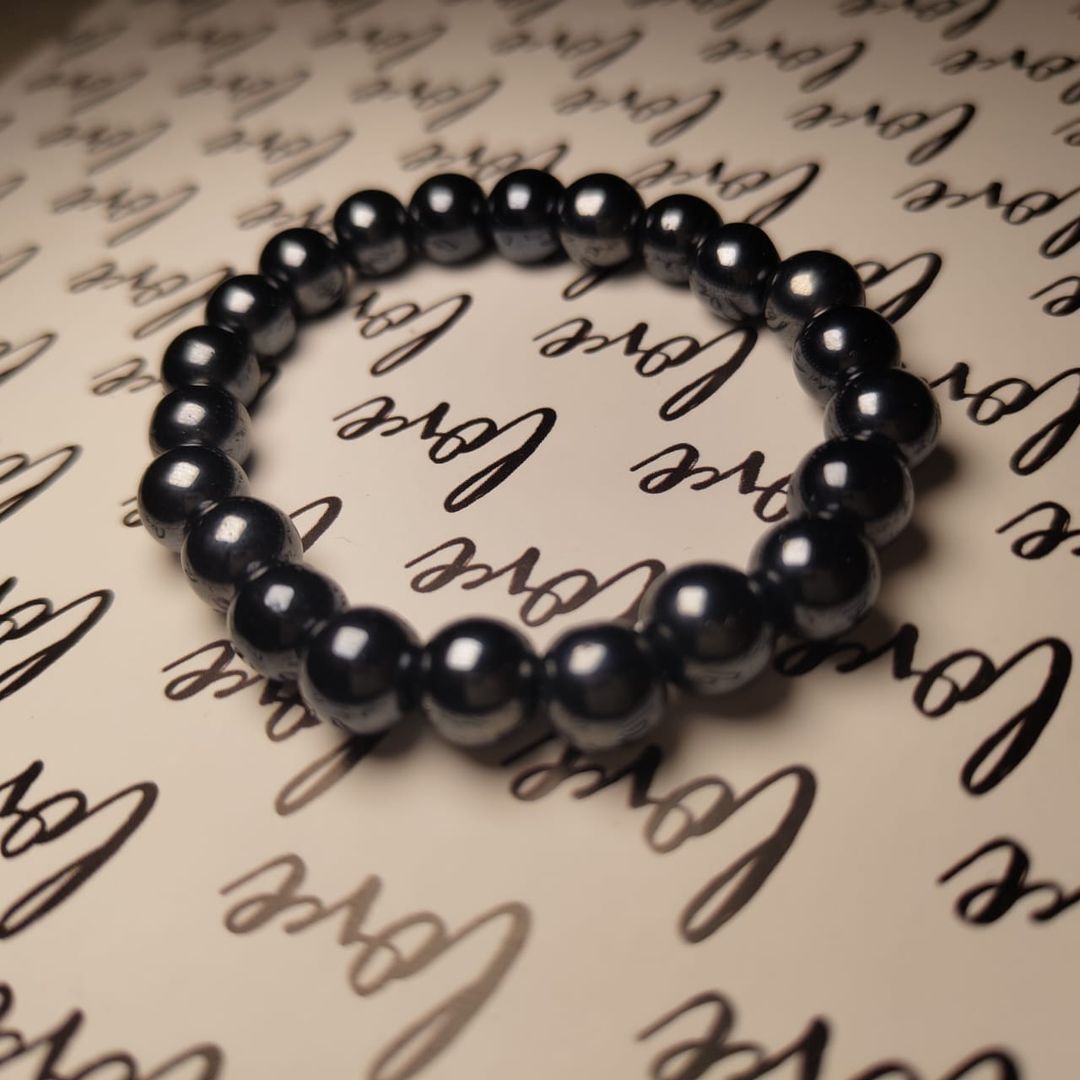 Metallic grey bracelet 