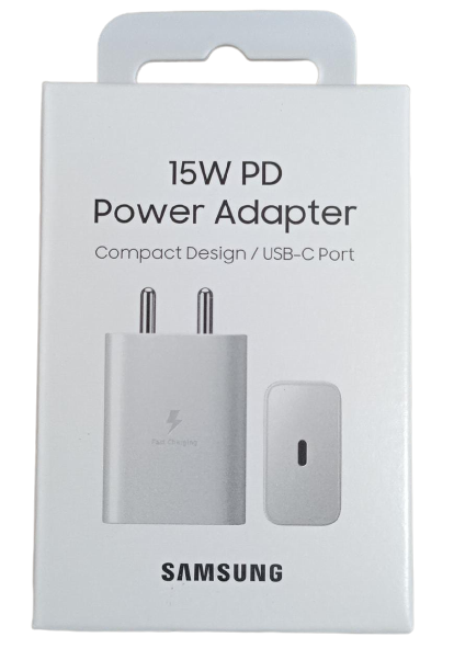 Samsung 15W PD Charger White Color (100% Original With GST Bill)