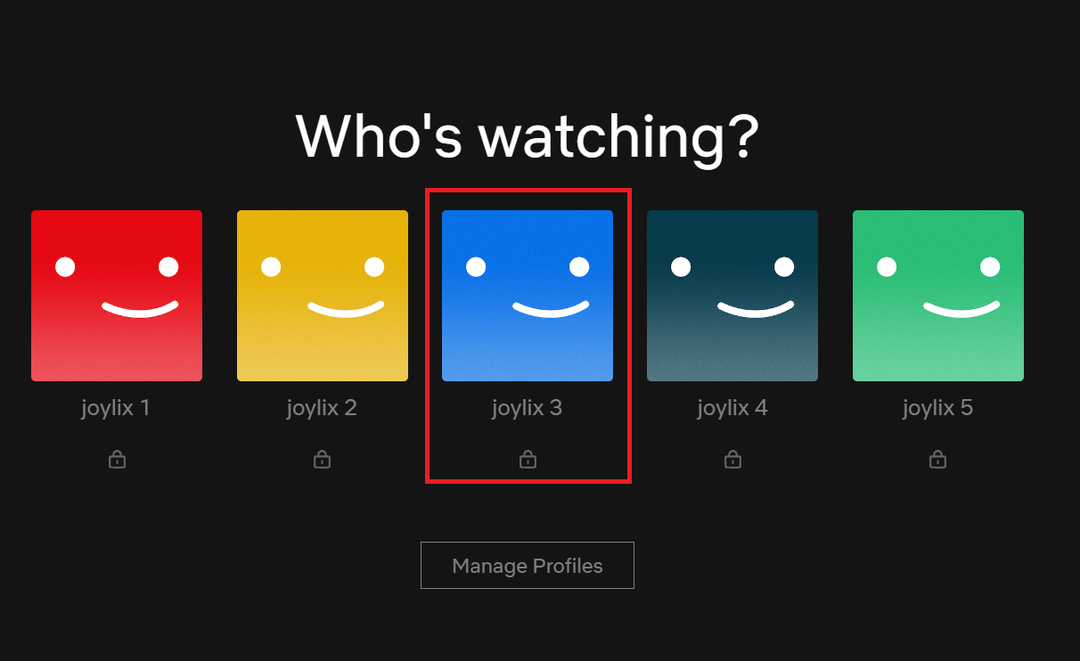 1 user Netflix 