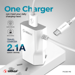 Sigma – Dual USB Travel Charger – 4G – Micro (Random Color)