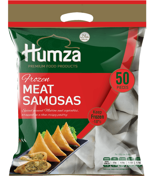 Humza Meat Samosa 50 Pcs* 6 Pkt