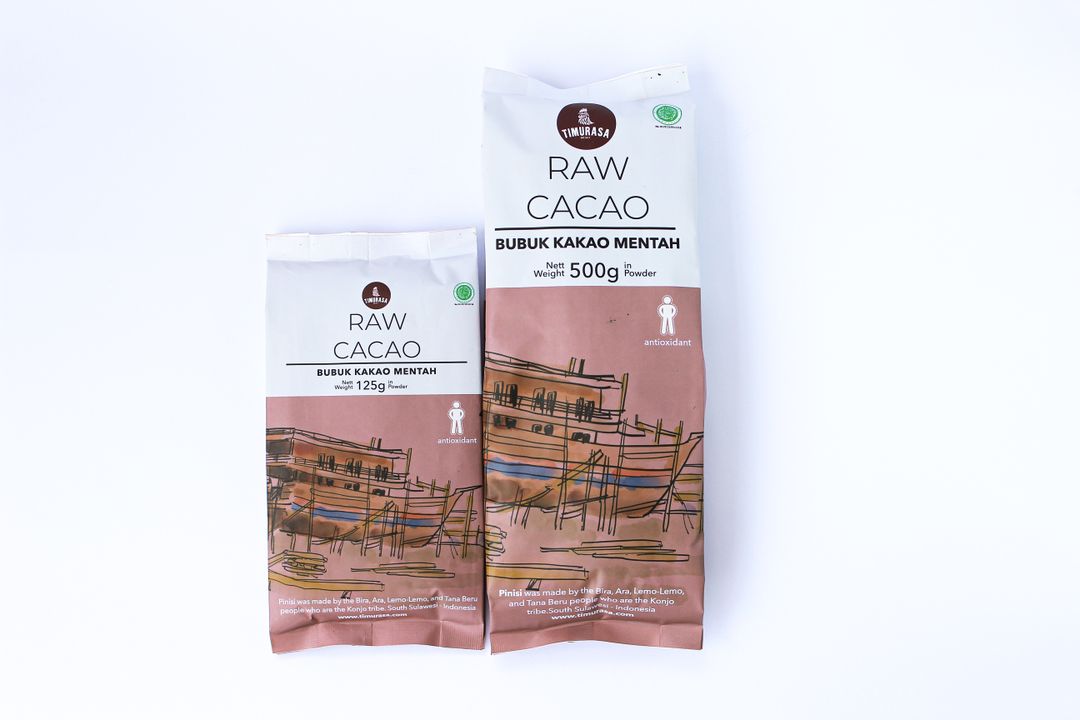 Bubuk Cokelat Asli Timurasa - Raw Cacao Powder 125g premium kakao asli