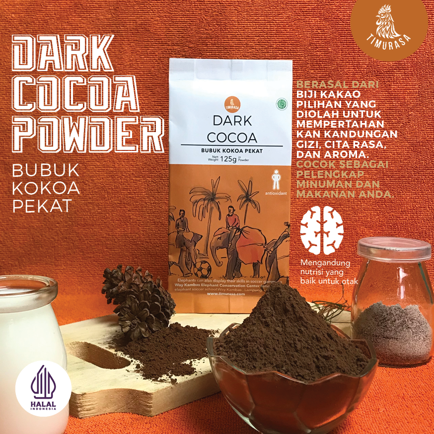 Bubuk Coklat Pekat - Cocoa Powder Dark 125g 