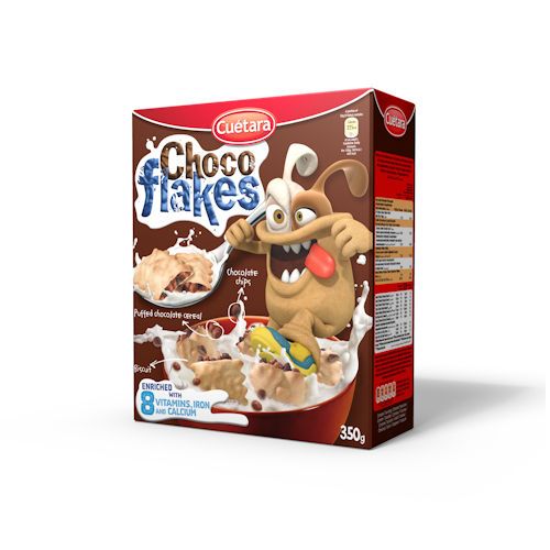 CUETARA CHOCO FLAKES 10X350GR